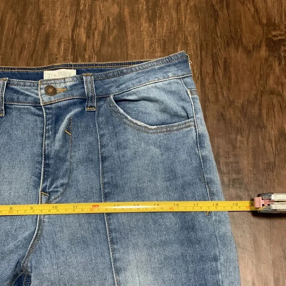 Sky and Sparrow Denim Blue Frayed Hem Jeans - Picture 11 of 12